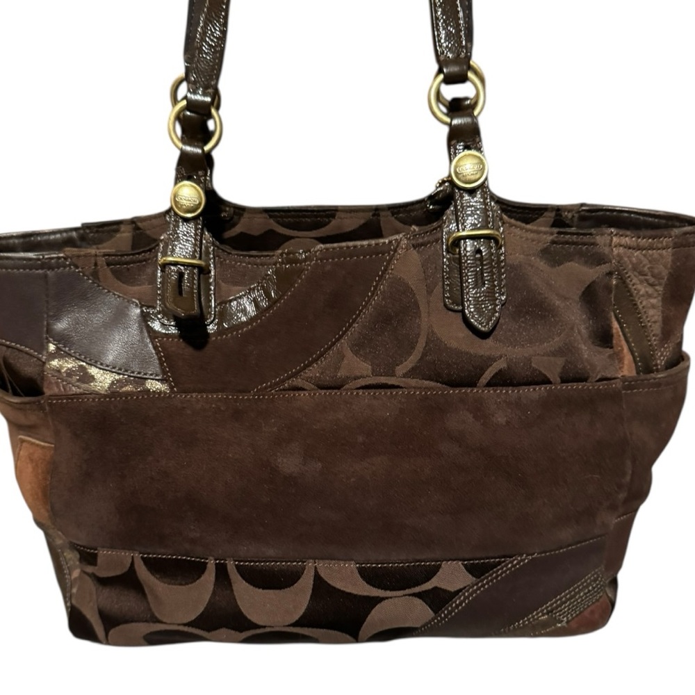 Coach Ocelot Patchwork East-West Tote Bag - Picture 4 of 10